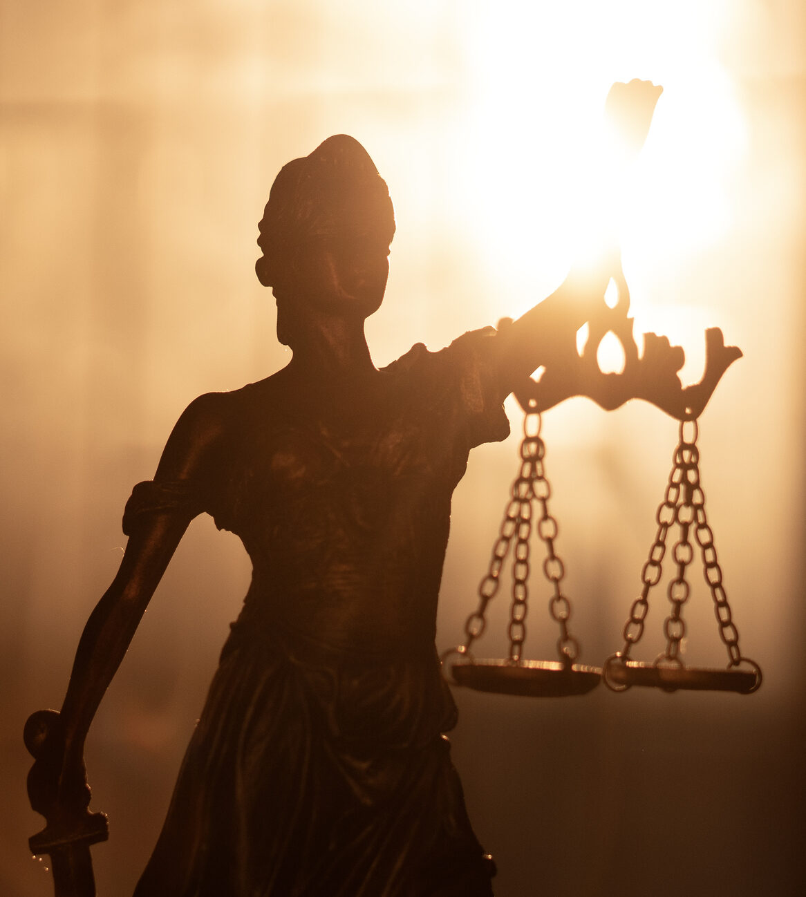 Statue of Lady Justice. Symbol of fair treatment under law